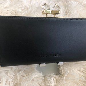 Ted Baker Black Wallet with Large Crystals